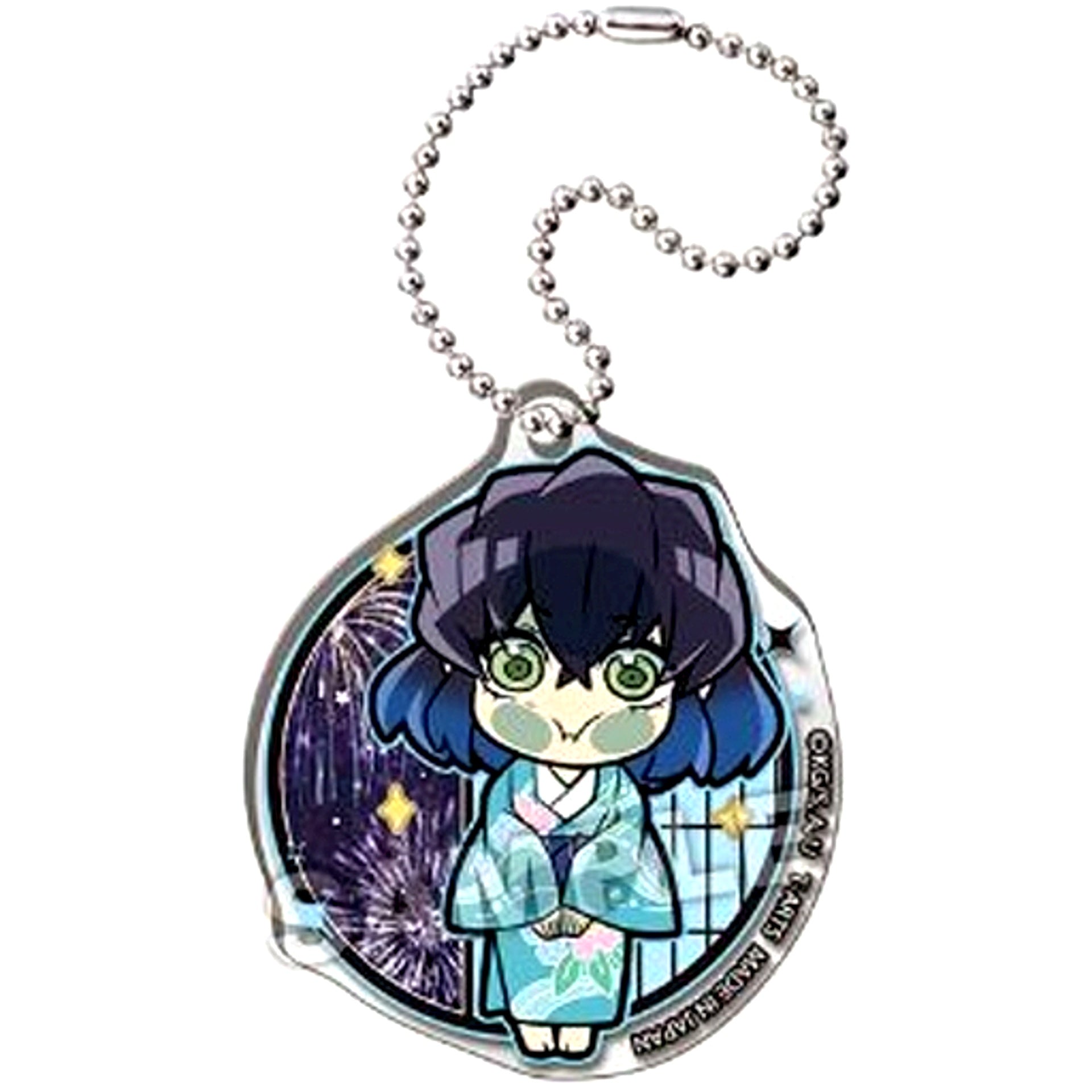 Inosuke Hashibira Disguise Demon Slayer: Kimetsu no Yaiba Entertainment District Arc Pita Defome Acrylic Keychain [USED]