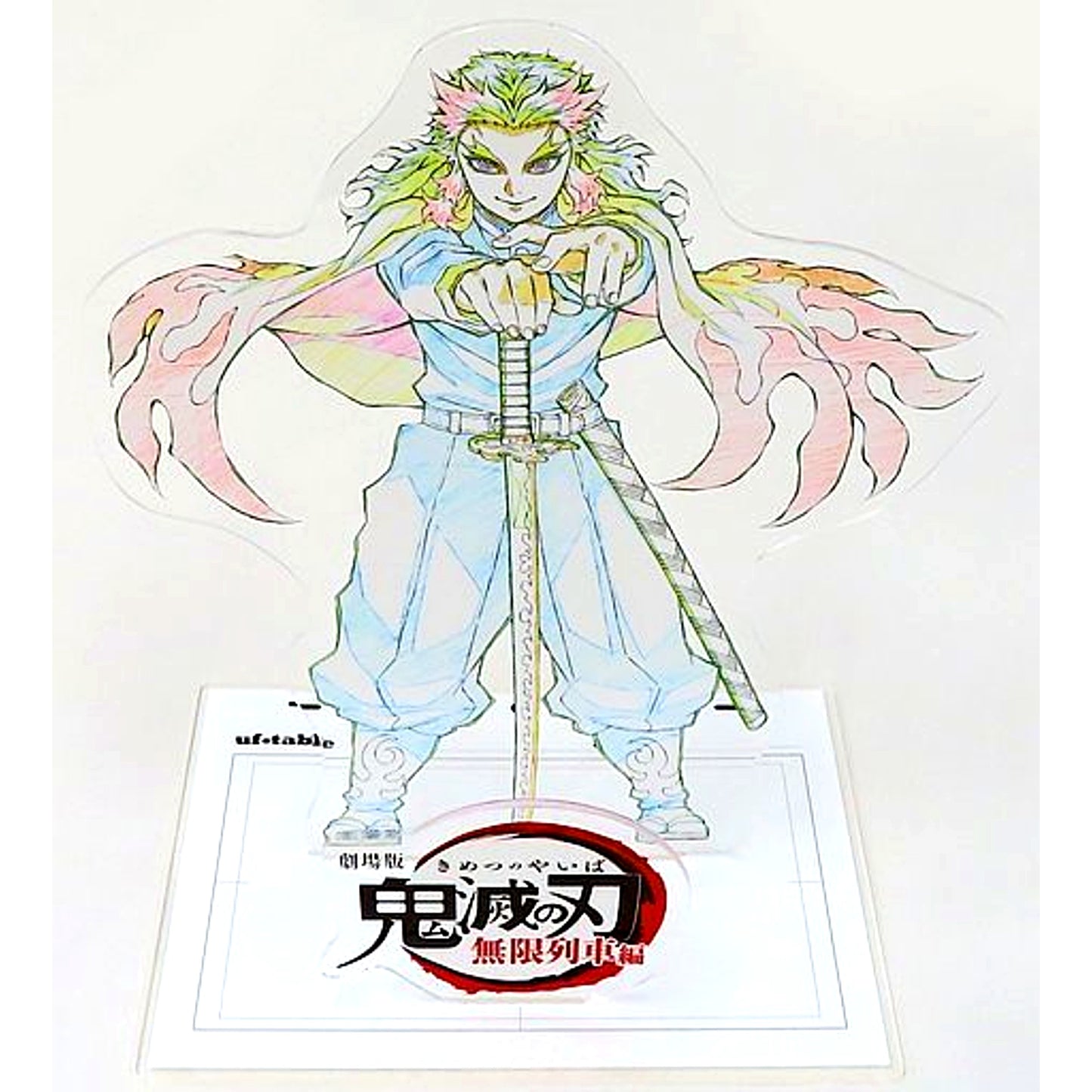 Kyojuro Rengoku I Will Not Let Anyone Die Original Art Big Acrylic Stand Demon Slayer The Movie Mugen Train 1st Anniversary of Screening Goods [USED]