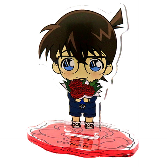 Conan Edogawa Bouquet Ver. Detective Conan Mini Chara Blind Acrylic Stand Clip [USED]