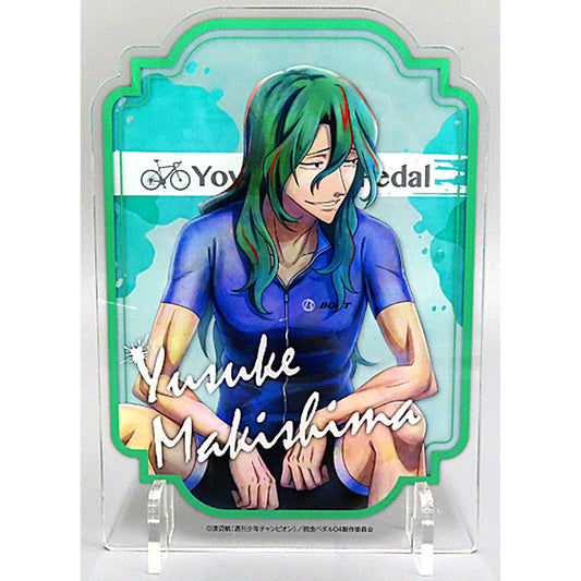 Yusuke Makishima Sitting Right S-5 Prize Acrylic Stand Yowamushi Pedal GLORY LINE Chara Pop Store High Cadence Garapon Yellow Bib [USED]