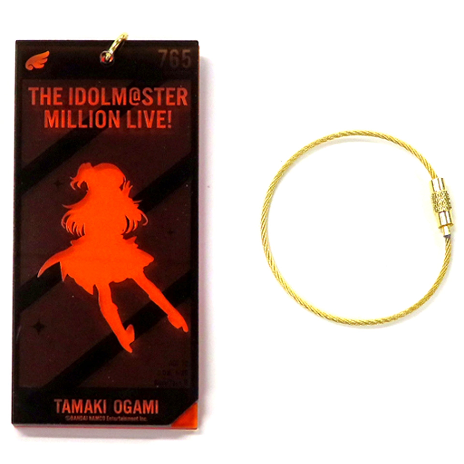 Tamaki Ogami The Idolmaster Million Live! Silhouette Acrylic Keychain Sofmap POP UP SHOP [USED]