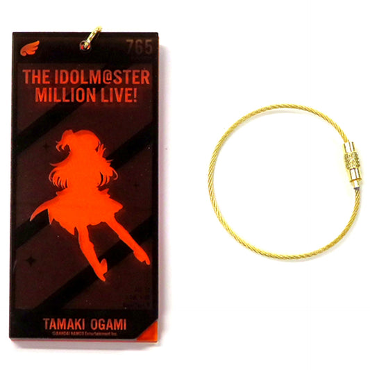 Tamaki Ogami The Idolmaster Million Live! Silhouette Acrylic Keychain Sofmap POP UP SHOP [USED]