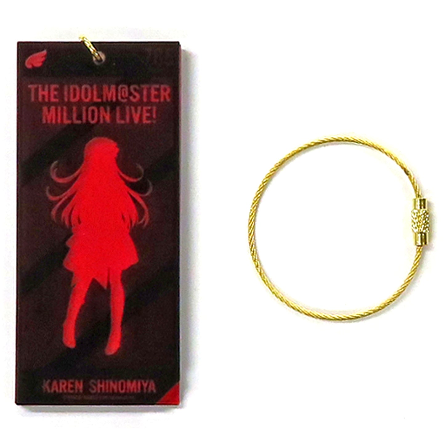 Karen Shinomiya The Idolmaster Million Live! Silhouette Acrylic Keychain Sofmap POP UP SHOP [USED]