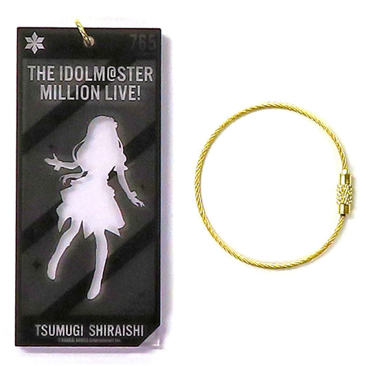 Tsumugi Shiraishi The Idolmaster Million Live! Silhouette Acrylic Keychain Sofmap Pop Up Shop [USED]