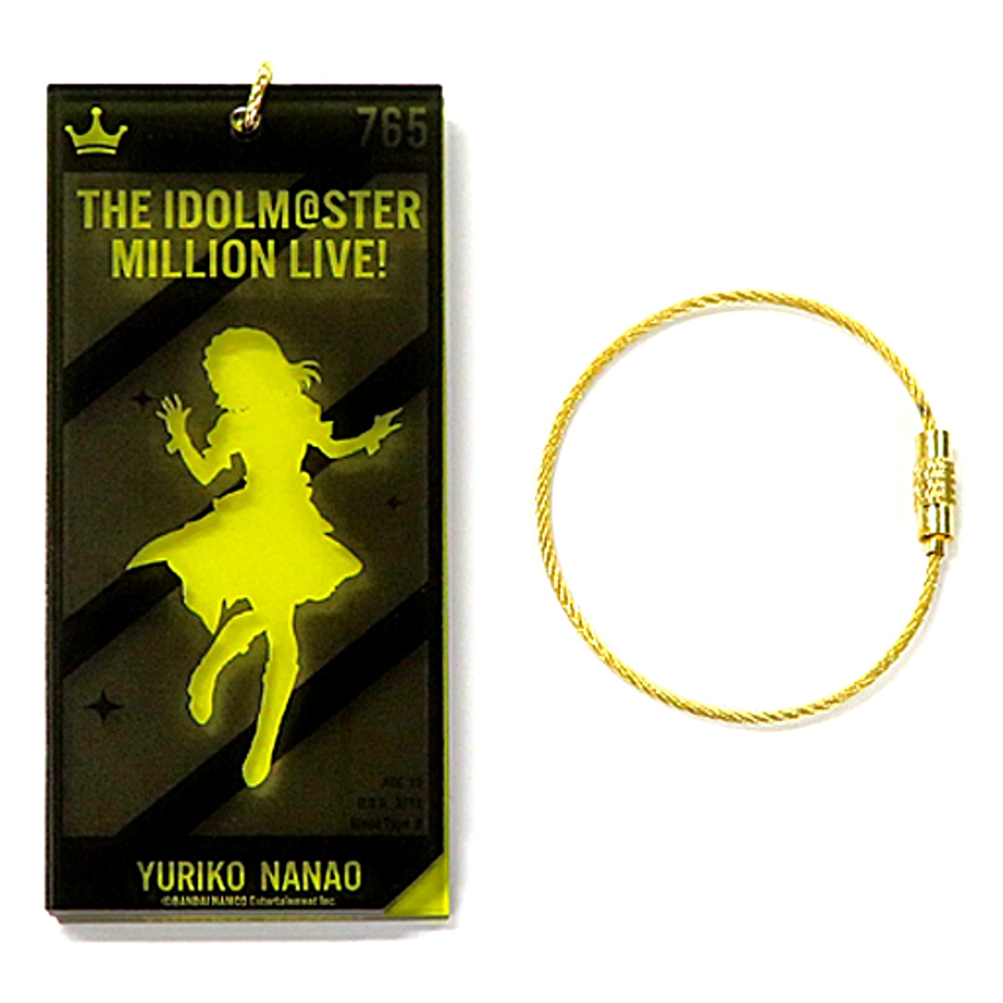 Yuriko Nanao The Idolmaster Million Live! Silhouette Acrylic Keychain Sofmap POP UP SHOP [USED]