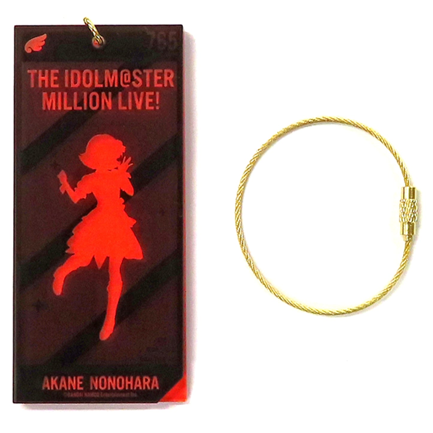 Akane Nonohara The Idolmaster Million Live x Sofmap Pop Up Shop Silhouette Acrylic Keychain [USED]