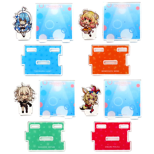 VTuber Hololive Yukihana Lamy & Others Trading Acrylic Diorama 5rh Generation Hololive SUPER EXPO 2022 Pre-Order Exclusive All 4 Types Set Acrylic Stands [USED]