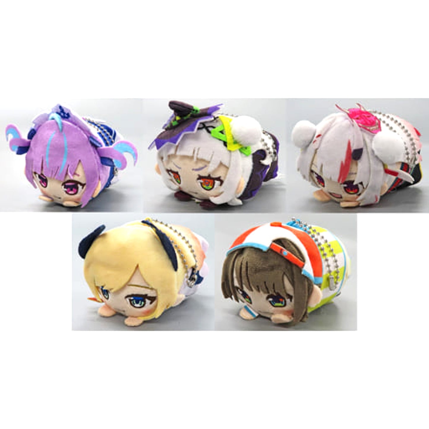 Minato Aqua & Others VTuber Hololive All 5 Types Set Mochikororin Plush Mascot 2nd Class Hololive Super Expo 2022 Limited BTO Limitied [USED]