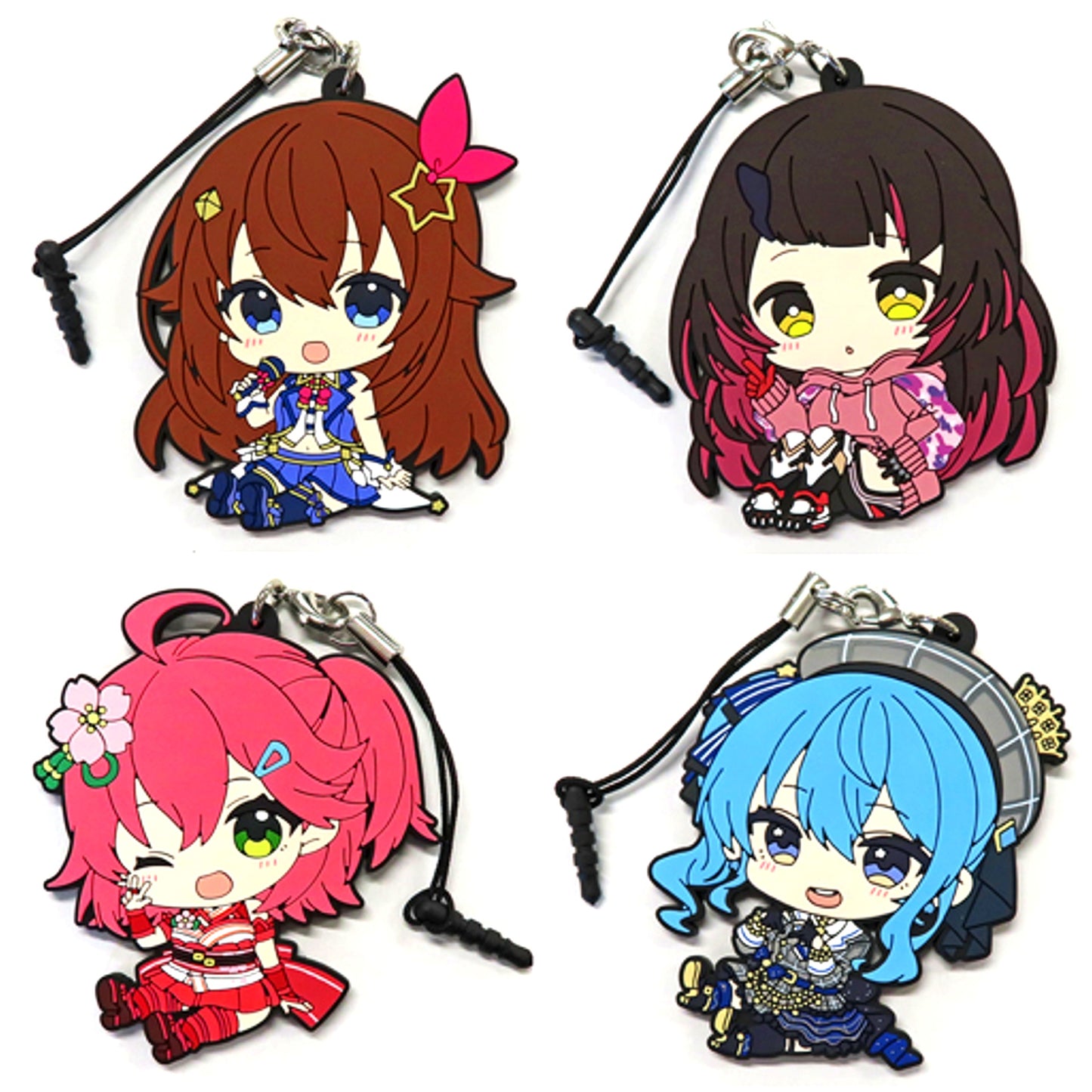 Set of 4 Hololive Petanko Trading Rubber Strap Gen 0 hololive SUPER EXPO 2022 Made-to-order Ltd [USED]