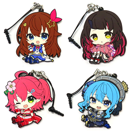 Set of 4 Hololive Petanko Trading Rubber Strap Gen 0 hololive SUPER EXPO 2022 Made-to-order Ltd [USED]