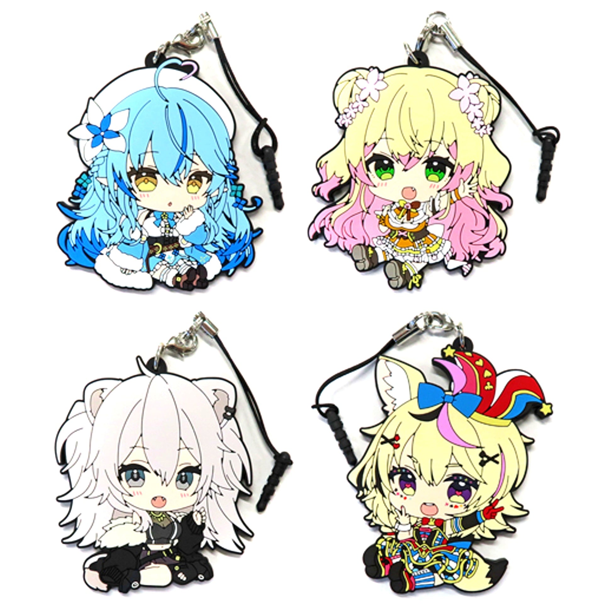 Set of 4 Hololive Petanko Trading Rubber Strap 5th Gen hololive SUPER EXPO 2022 Made-to-order Ltd [USED]