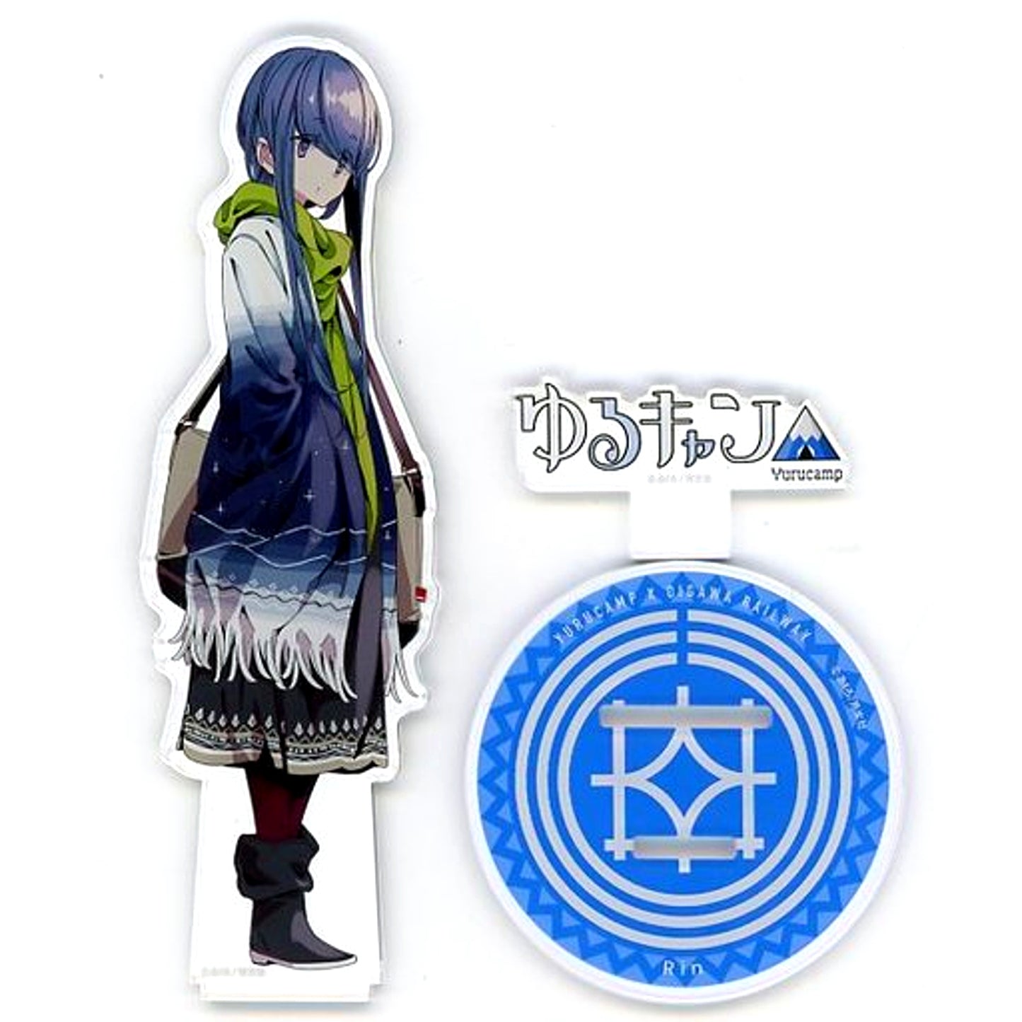 Rin Shima Acrylic Stand Yuru Camp x Oigawa Railway [USED]