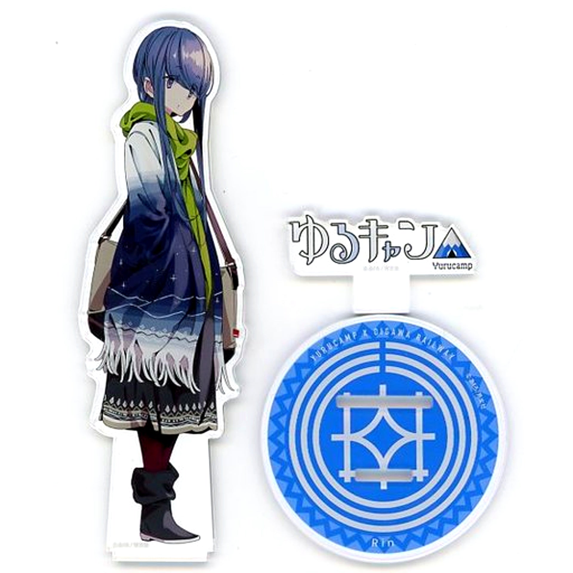 Rin Shima Acrylic Stand Yuru Camp x Oigawa Railway [USED]