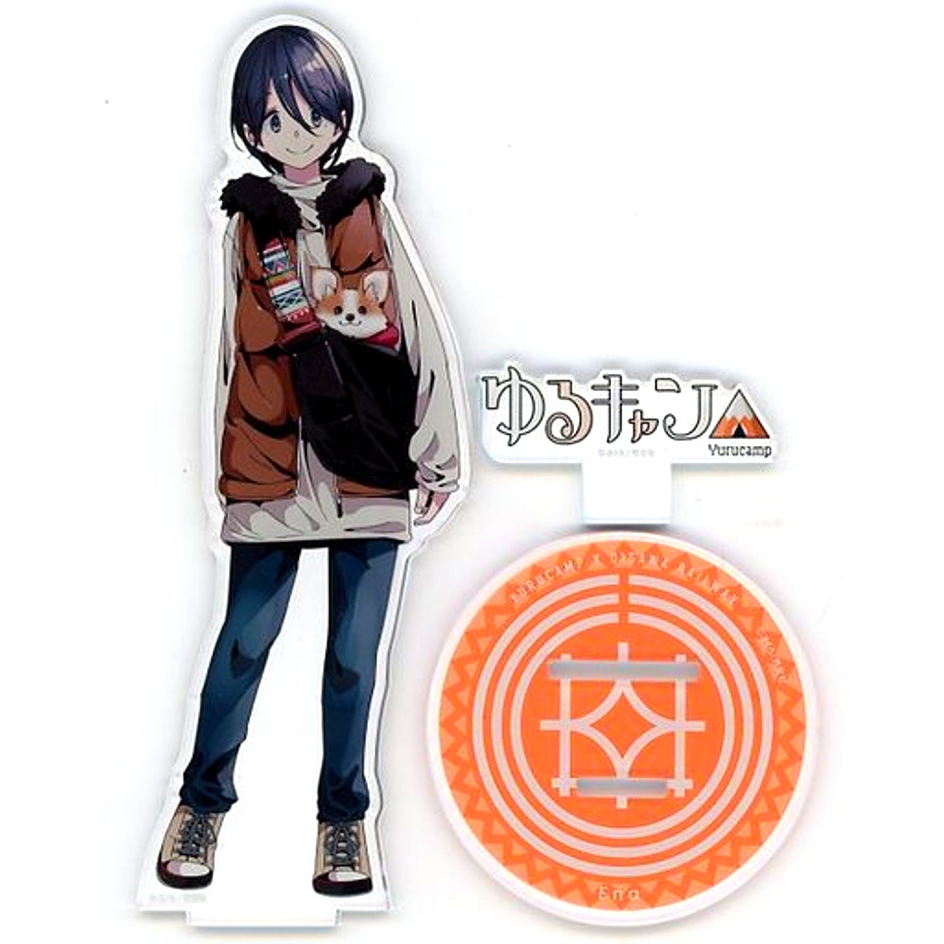 Ena Saito Acrylic Stand Yuru Camp x Oigawa Railway [USED]