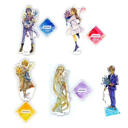 Set of 5 Noragami Acrylic Stand Figure Kujibikido Noragami Kuji A Prize [USED]