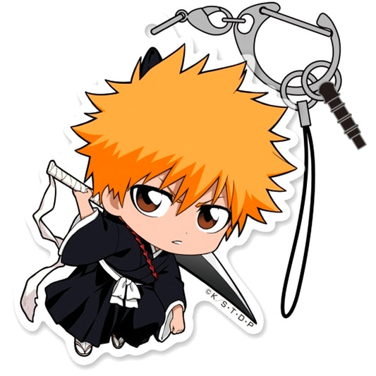 Ichigo Kurosaki BLEACH Acrylic Tsumamare Pinch Keychain [USED]