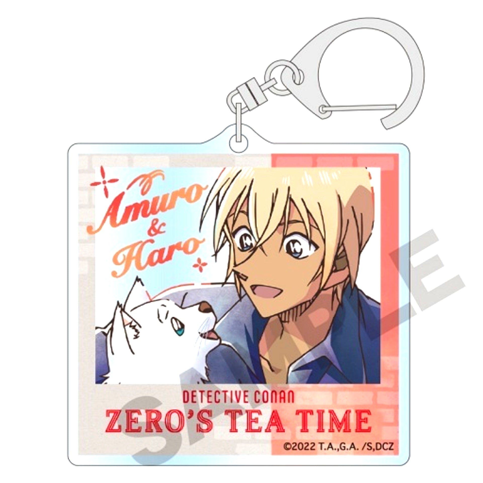 Toru Amuro & Haro Detective Conan Zero's Tea Time Trading Acrylic Keychain [USED]