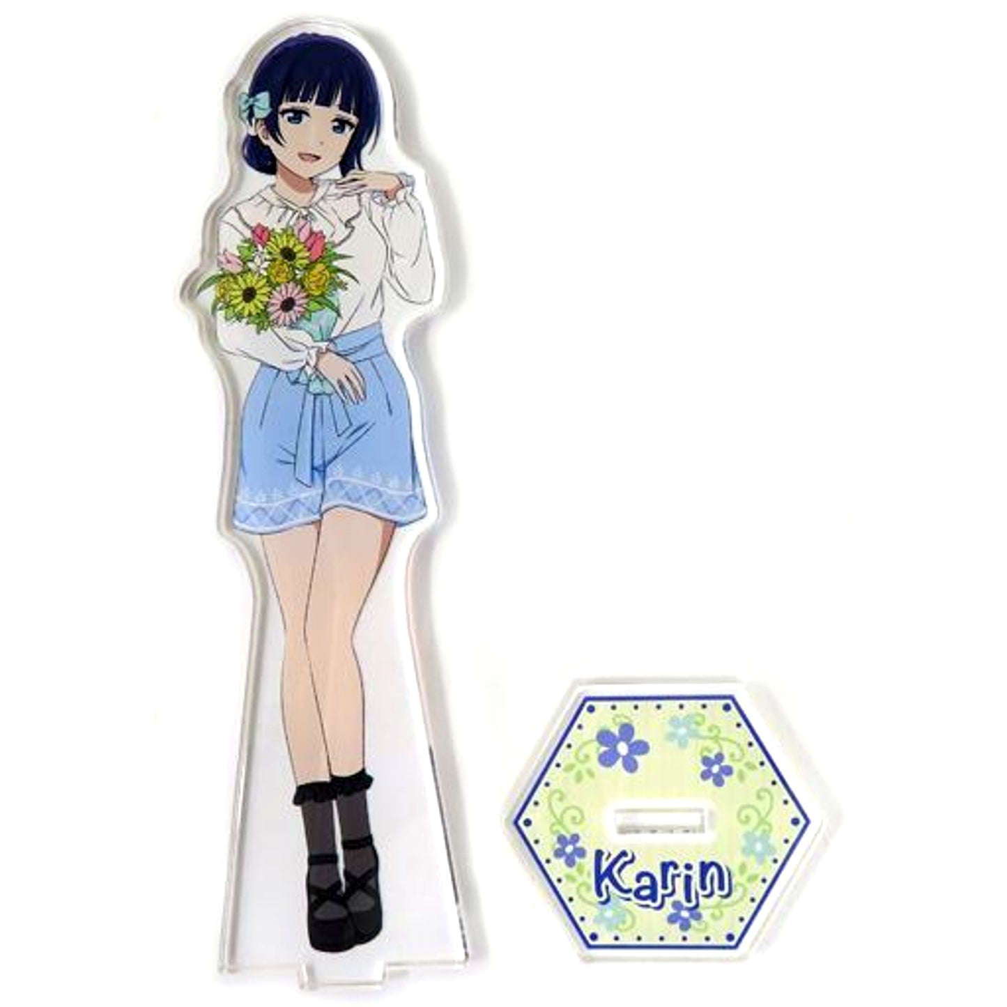 Karin Asaka Easter Party Big Acrylic Stand Sega Collabo Cafe Love Live! Nijigasaki High School Idol Club [USED]