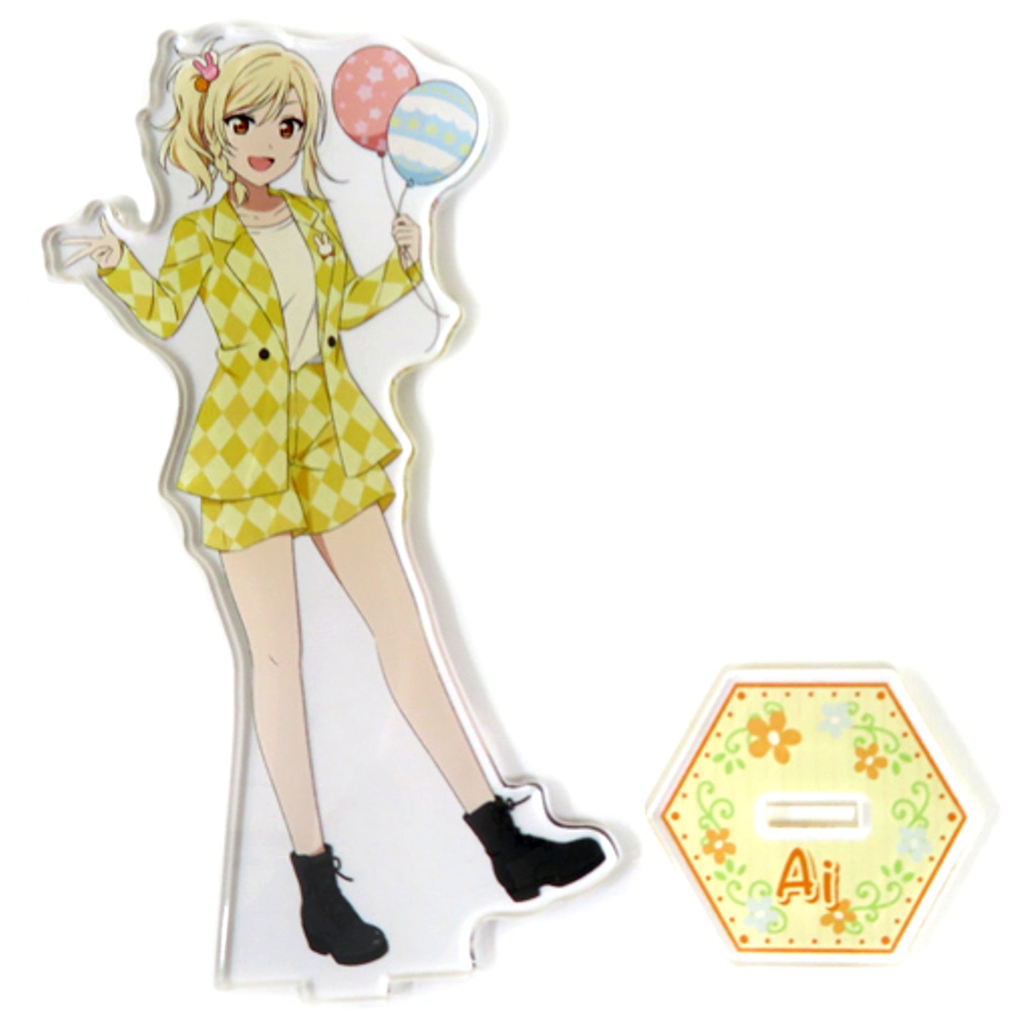 Ai Miyashita Easter Party Big Acrylic Stand Sega Collab Cafe Love Live! Nijigasaki High School Idol Club [USED]