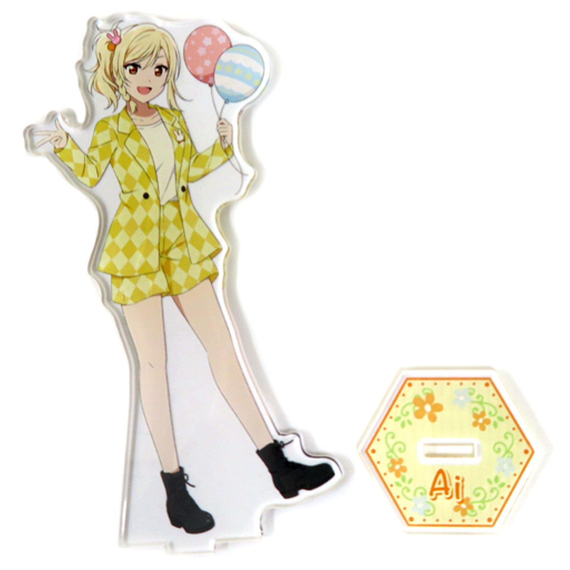 Ai Miyashita Easter Party Big Acrylic Stand Sega Collab Cafe Love Live! Nijigasaki High School Idol Club [USED]