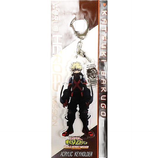 Katsuki Bakugo B Stealth Suit My Hero Academia: World Heroes' Mission Acrylic Keychain with Motif [USED]