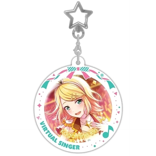 Hatsune Miku: Colorful Stage! Kagamine Rin Stage SEKAI Pitatto Keychain Keychains [USED]
