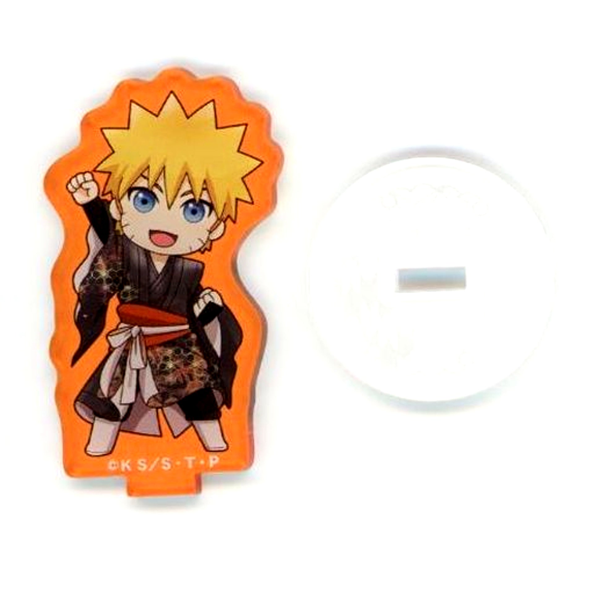 Naruto Uzumaki Kimono Mini Acrylic Stand 2nd Chibi Ver. Naruto Shippuden x The Chara Shop Ltd [USED]