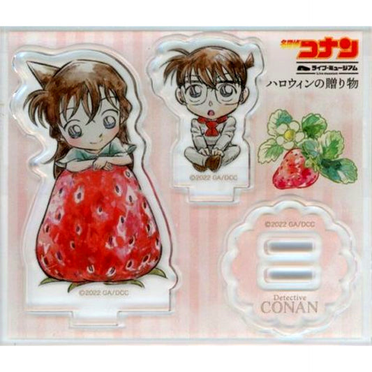 Conan Edogawa & Ran Mori Detective Conan Live Museum Halloween Gift Acrylic Figure [USED]