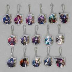 Touken Ranbu Warriors Mikazuki Munechika & Others Acrylic Keychain Don Quijote Part 2 Limited All 16 Types Set Keychains [USED]