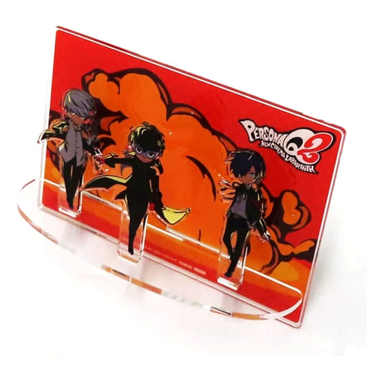 Persona Q2: New Cinema Labyrinth Acrylic Diorama Stand amiami Limited 3DS Software Purchase Benefits Acrylic Item [USED]