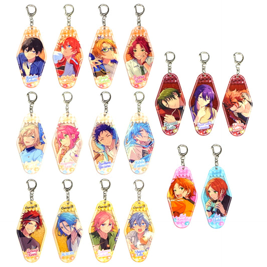 Set of 17 Ensemble Stars!! Flower Companion Acrylic Keychain Group A China 1st Anniversary Cafe Limited [USED]