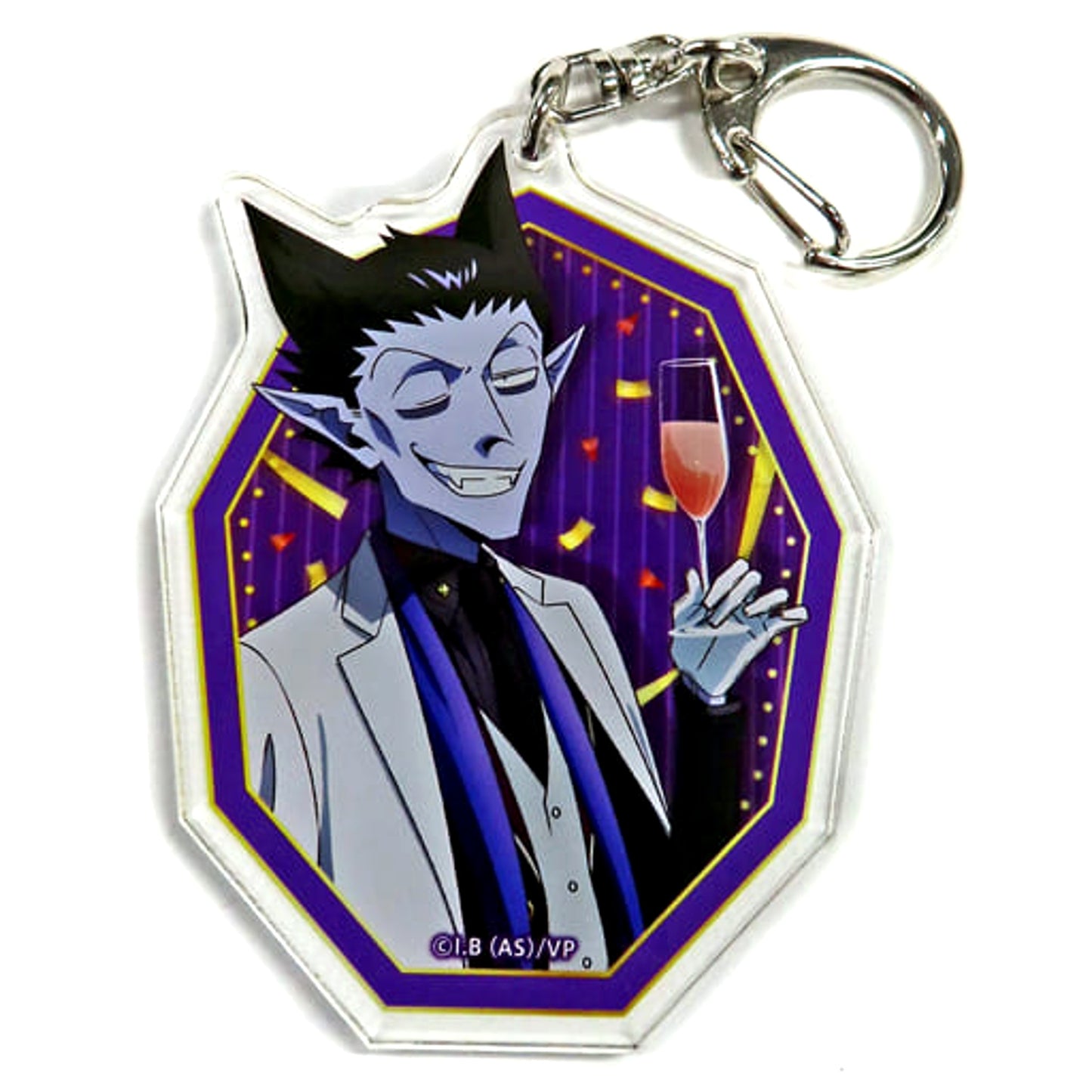 Draluc Suit Ver. The Vampire Dies in No Time Kyoran no Utage Kuji Merikuri Akeome Kotoyoro! Acrylic Keychain Kujibikido Limited Prize B-1 [USED]