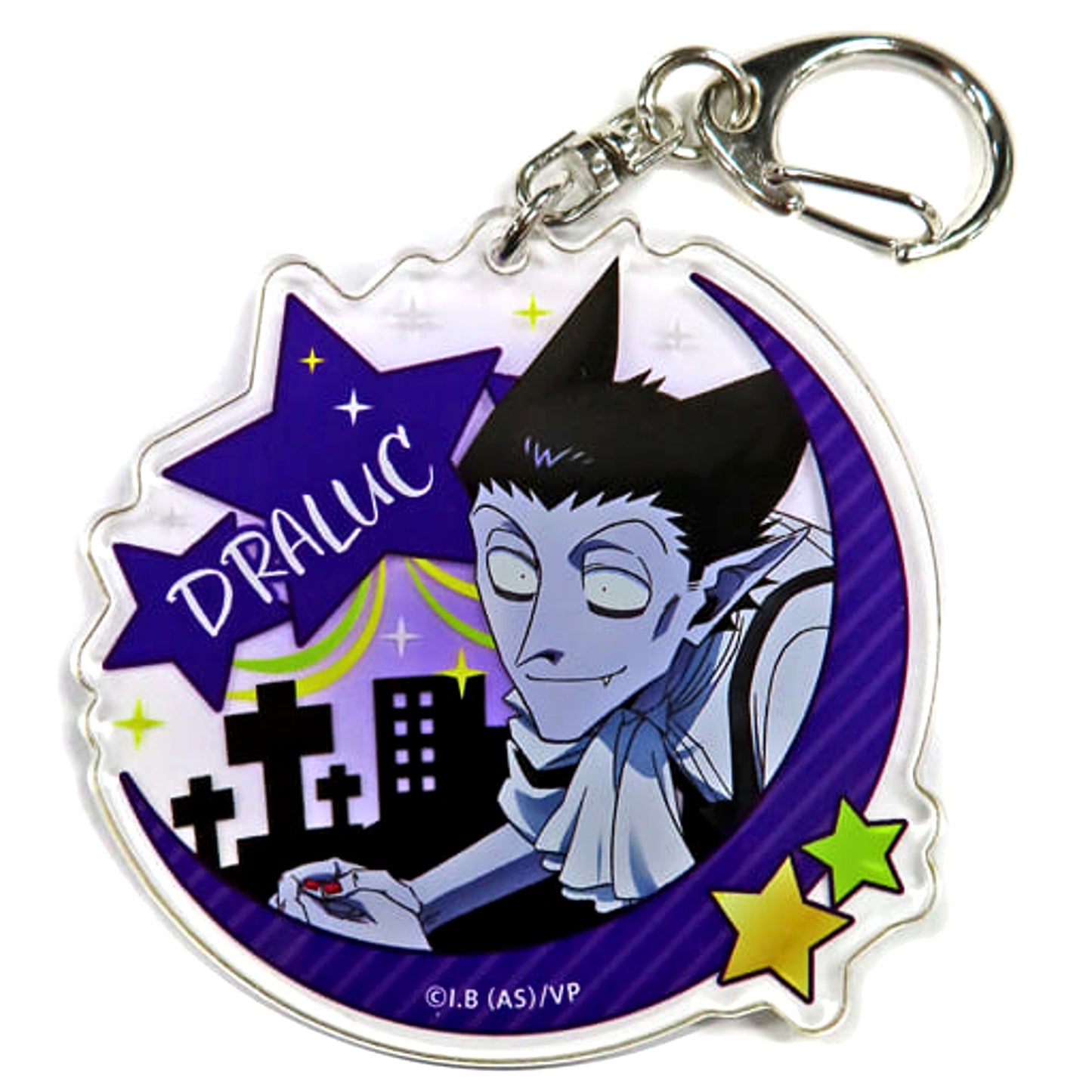 Draluc The Vampire Dies in No Time Kyoran no Utage Kuji Merikuri Akeome Kotoyoro! Acrylic Keychain Kujibikido Limited Prize B-5 [USED]