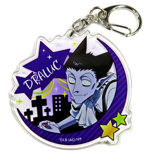 Draluc The Vampire Dies in No Time Kyoran no Utage Kuji Merikuri Akeome Kotoyoro! Acrylic Keychain Kujibikido Limited Prize B-5 [USED]