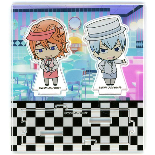 Takuto Ashikiba, Yukinari Kuroda Acrylic Stand Diner Cafe Mini Character Ver. Yowamushi Pedal Glory Line [USED]