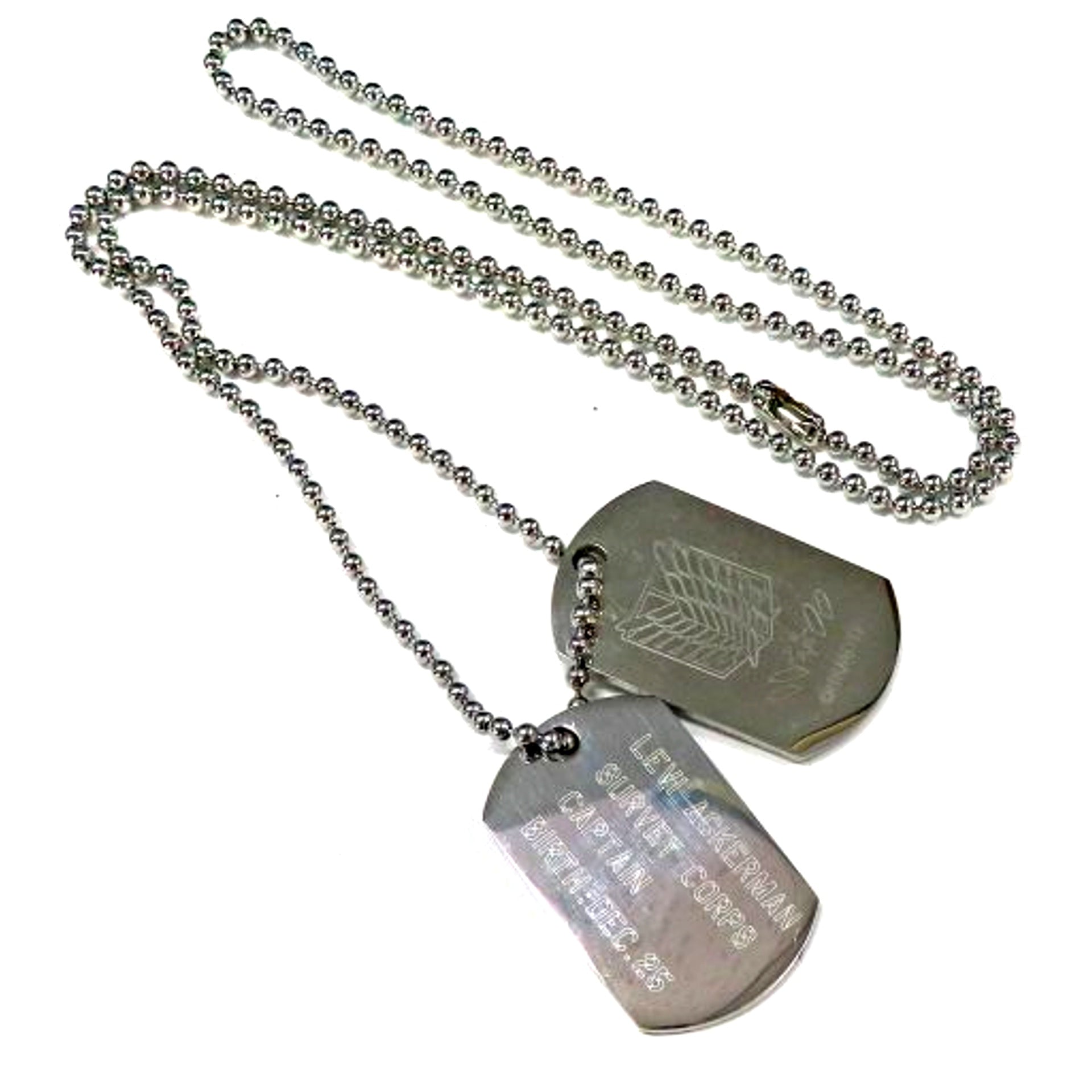 Levi Ackerman Attack on Titan Dog Tag Charm [USED]
