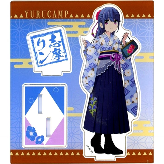Rin Shima Japanese Clothes Ver. Acrylic Stand Yuru Camp Season 2 [USED]