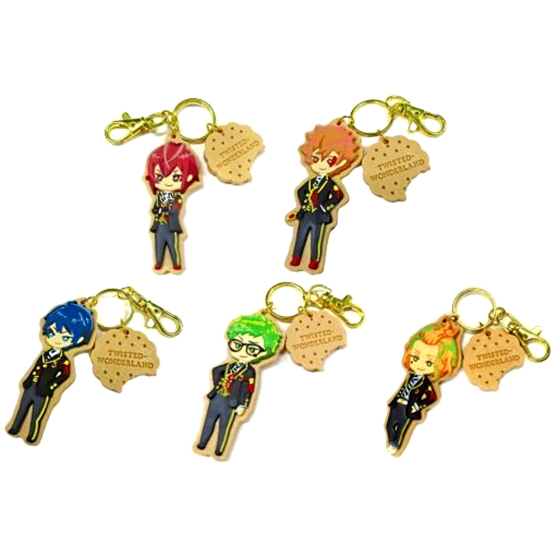 Set of 5 Disney Twisted-Wonderland Icing Cookie Style Charm Vol.1 [USED]