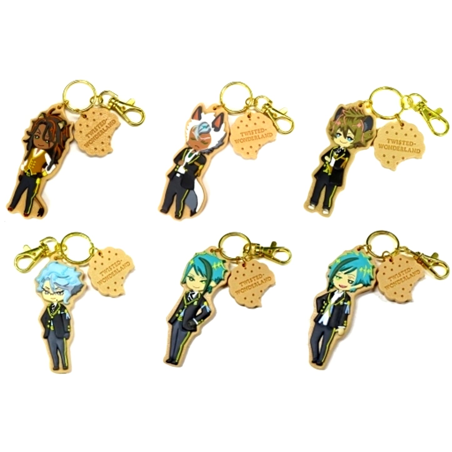 Set of 6 Disney Twisted Wonderland Icing Cookie Style Charm Vol.2 [USED]