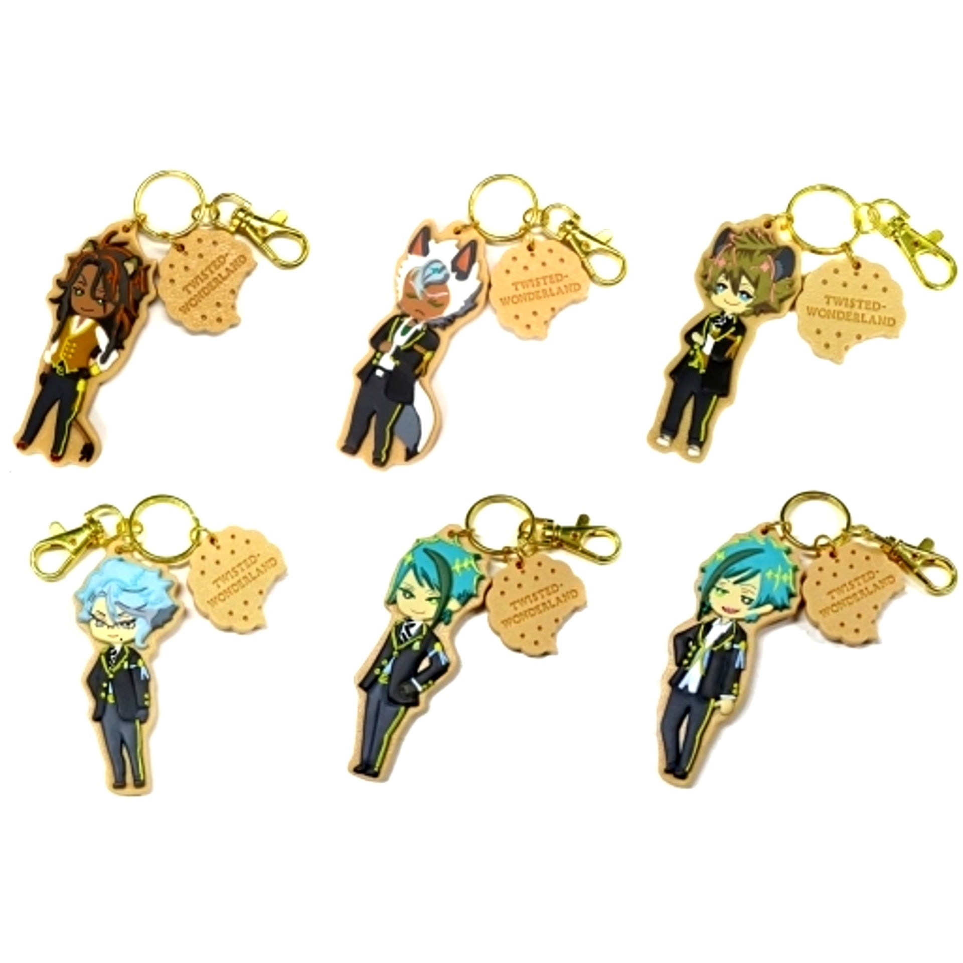 Set of 6 Disney Twisted Wonderland Icing Cookie Style Charm Vol.2 [USED]