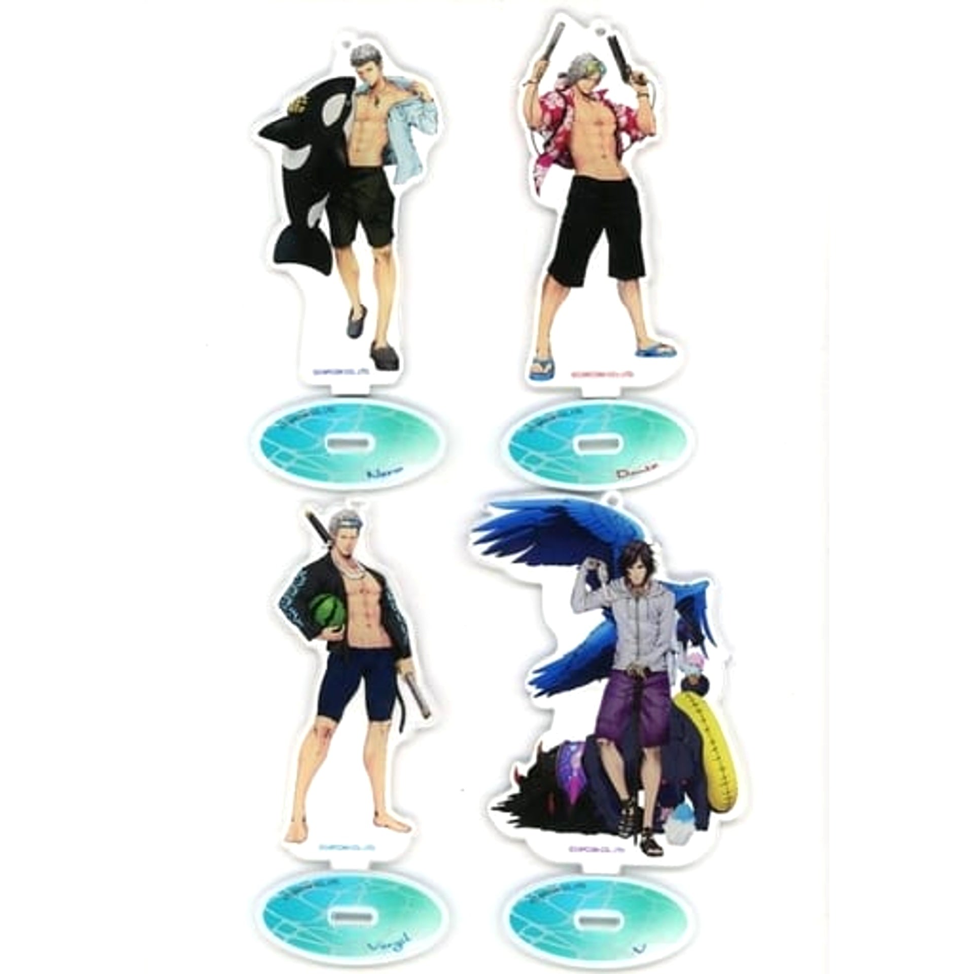 Devil May Cry 5 Nero & Others All 4 Types Set DMC5 Enjoy! Summer! Trading Acrylic Stand Keychain Acrylic Stands [USED]