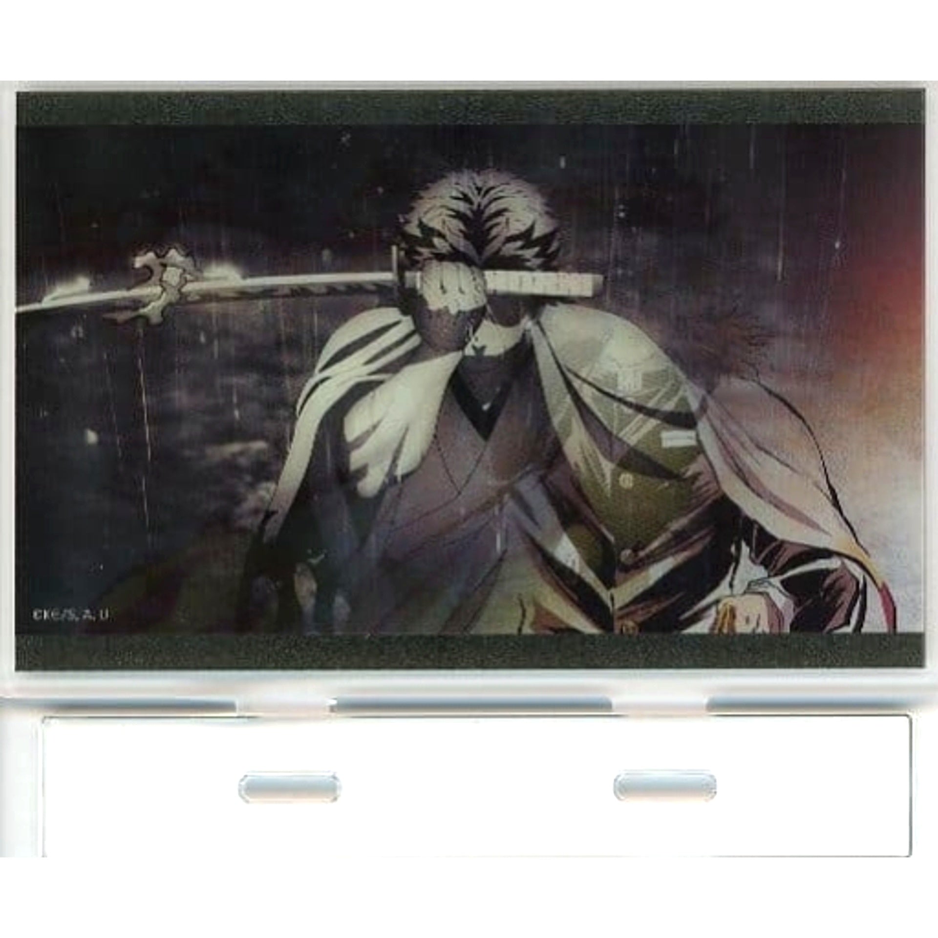 Kyojuro Rengoku - Sword Sideways / White Background TV Anime Demon Slayer: Kimetsu no Yaiba Mugen Train Arc x ufotable Cafe x Machi Asobi Cafe Flame Hashira Lenticular Random Acrylic Stand [USED]