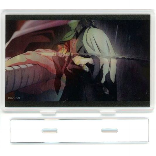 Kyojuro Rengoku - Scabbard in the Middle Left TV Anime Demon Slayer: Kimetsu no Yaiba Mugen Train Arc x ufotable Cafe x Machi Asobi CAFE Flame Hashira Lenticular Random Acrylic Stand [USED]