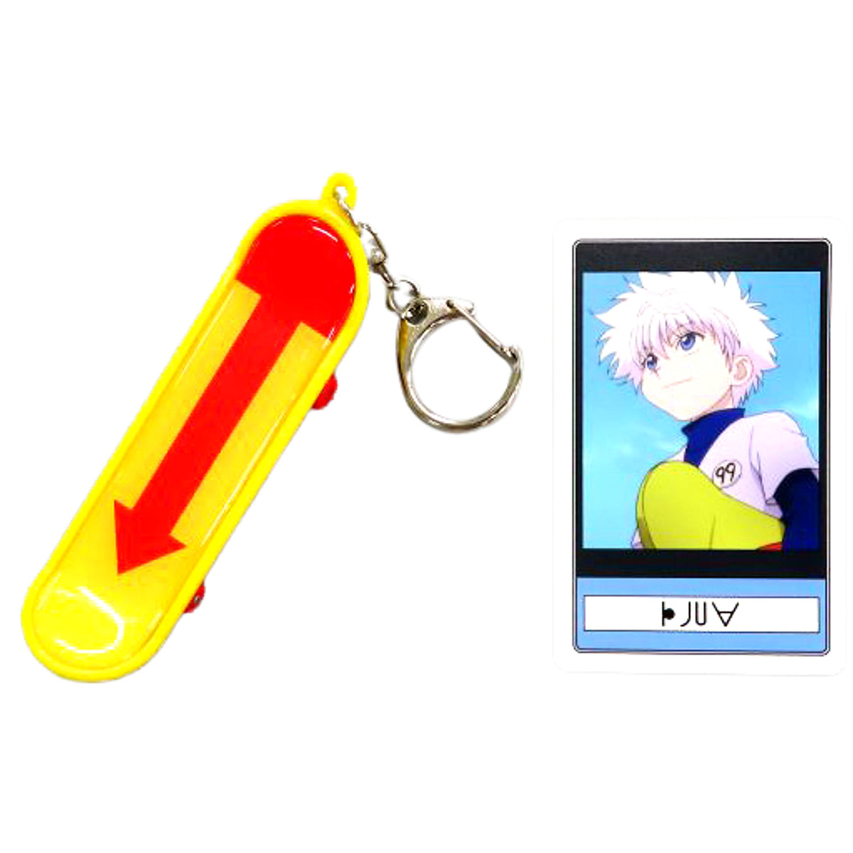 Hunter x Hunter Killua Zoldyck Collectable Keychain with Character Card Universal Studios Japan Limited Keychains [USED]