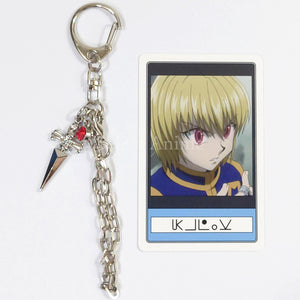 Kurapika HUNTER x HUNTER Collectable Key Chain with Character Card Universal Studios Japan Limited Key Ring [USED]