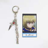 Kurapika HUNTER x HUNTER Collectable Key Chain with Character Card Universal Studios Japan Limited Key Ring [USED]