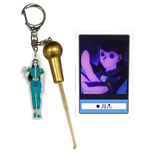 Hunter x Hunter Illumi Zoldyck Collectable Keychain with Character Card Universal Studios Japan Limited Keychains [USED]
