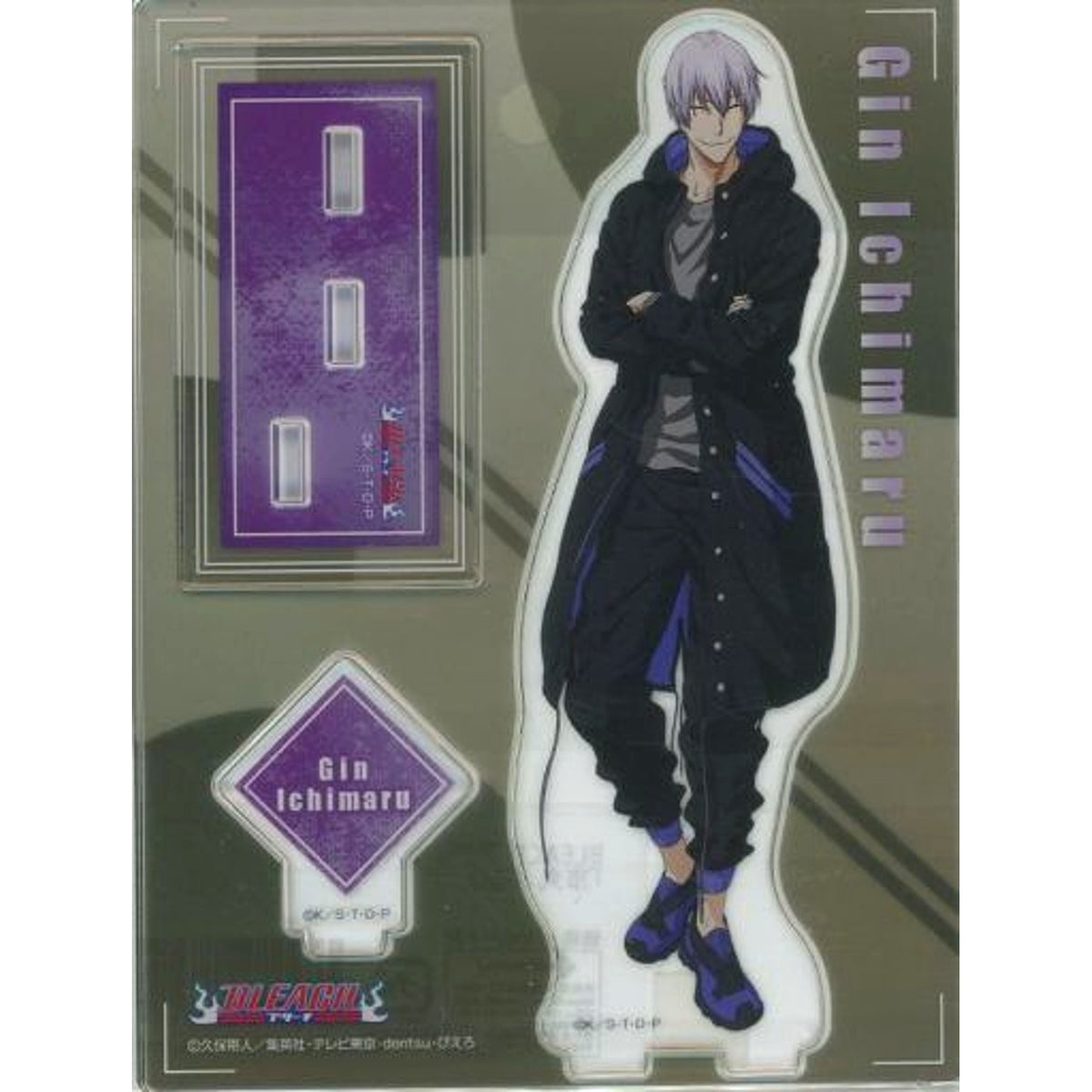 Gin Ichimaru Acrylic Stand Bleach THE STREET COLLECTION side BLACK Animate Limited [USED]