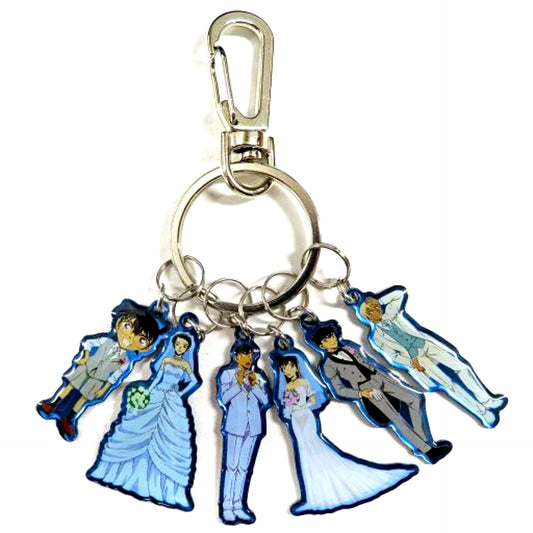 All Characters Detective Conan The Bride of Halloween 6-Ring Keychain Theater Goods [USED]