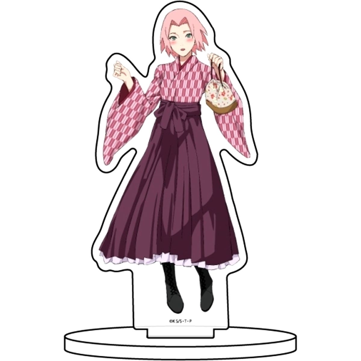 Sakura Haruno No. 10 Naruto & Boruto High Color Retro Ver. Illustration Acrylic Figure [USED]